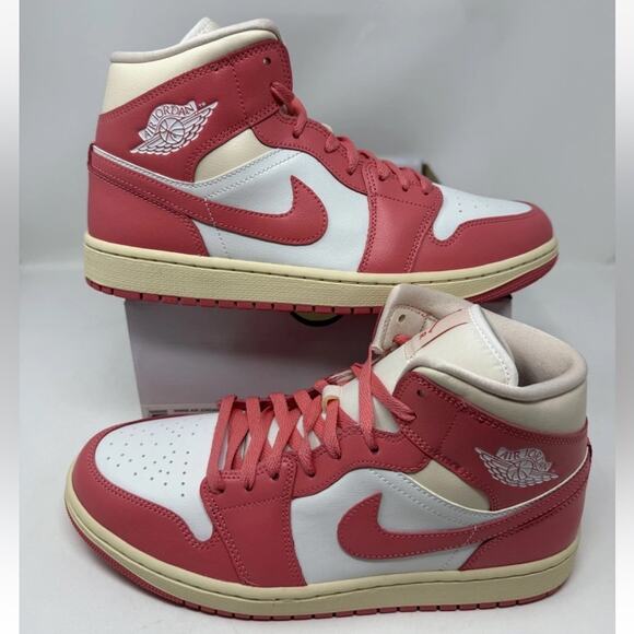 Nike Air Jordan 1 Mid Shoes 'Guava Ice' BQ6472-109 Women's Size 10.5 - Picture 1 of 5